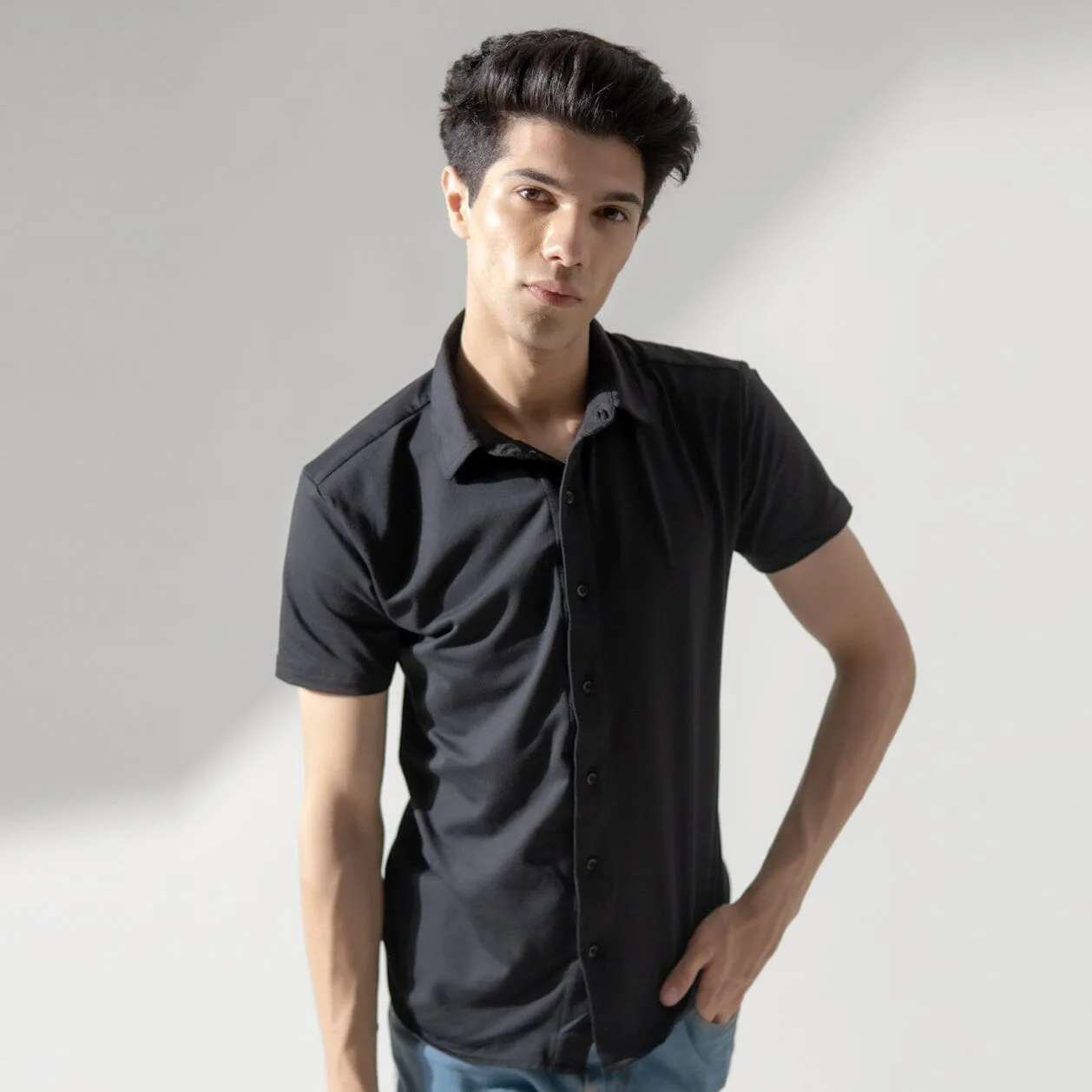 Polo Republica Slim Fit AirFlex: The Go-Anywhere Short Sleeves Shirt