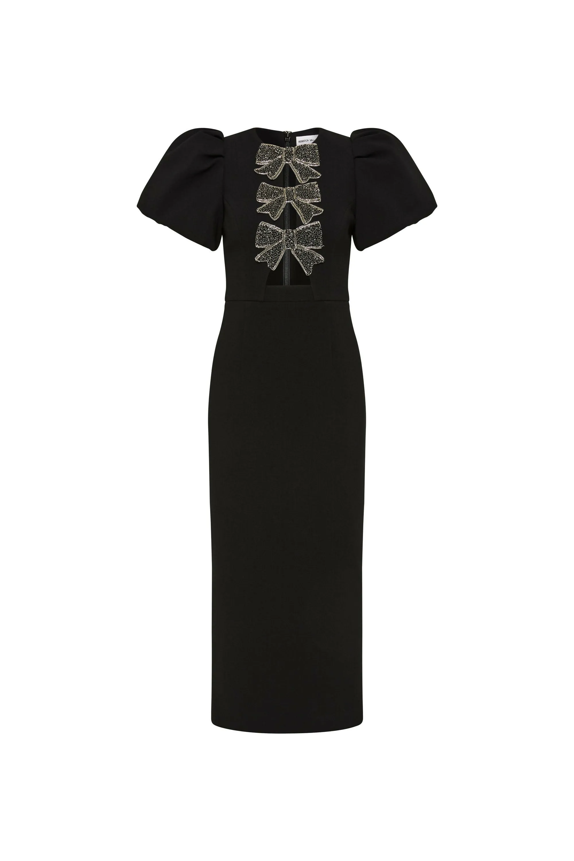 Rebecca Vallance Eliana Puff Sleeve Midi Size 14