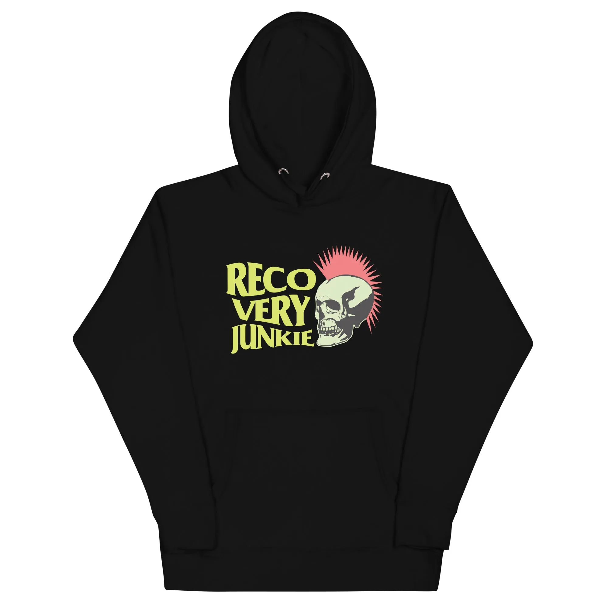 Recovery Junkie Mohawk Skull 3 - Unisex Hoodie