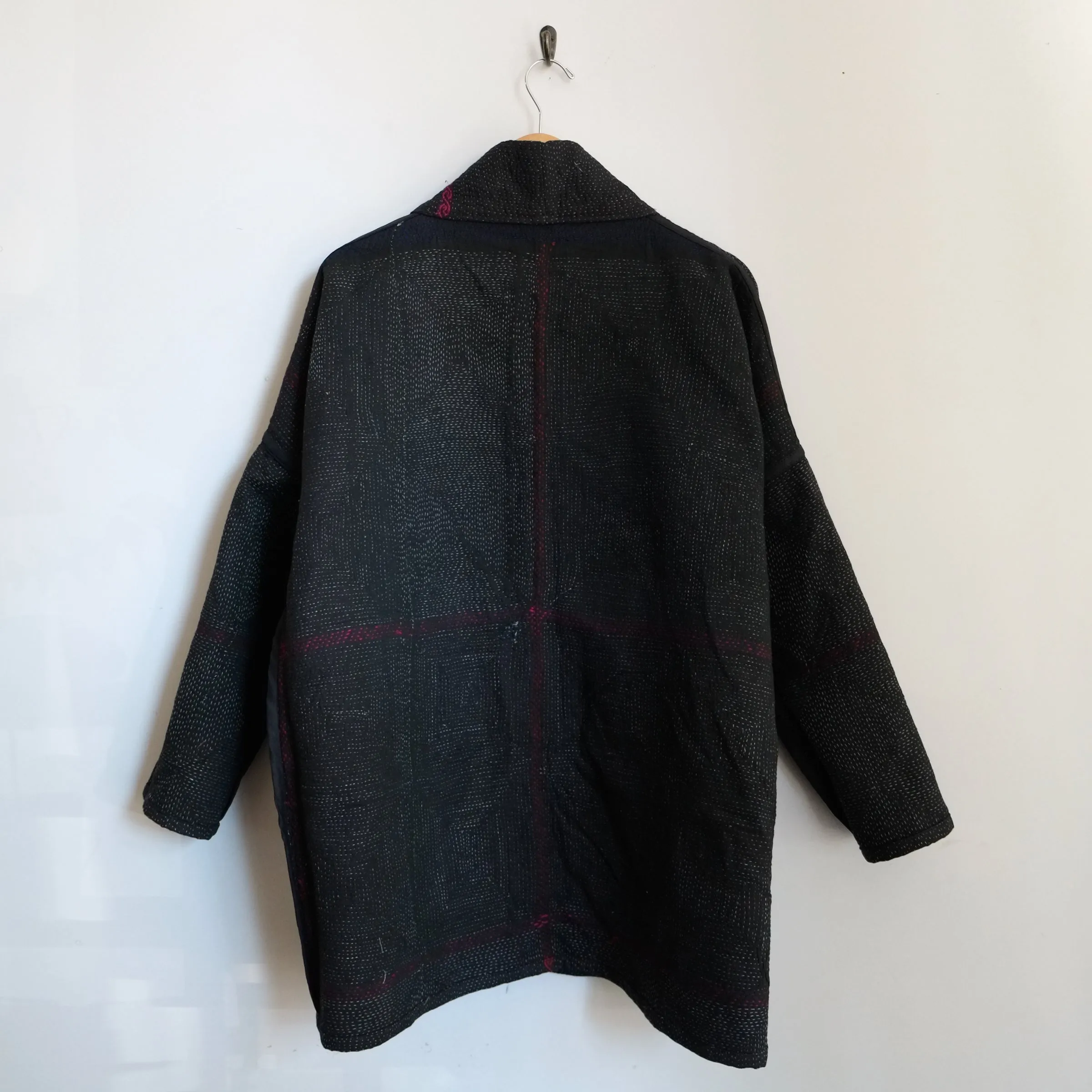 S Black with Scroll Embroidery Anoushka Jacket LL169