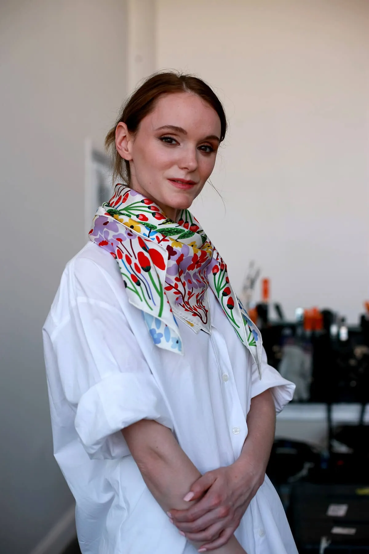 Silk Scarf Of Blooms