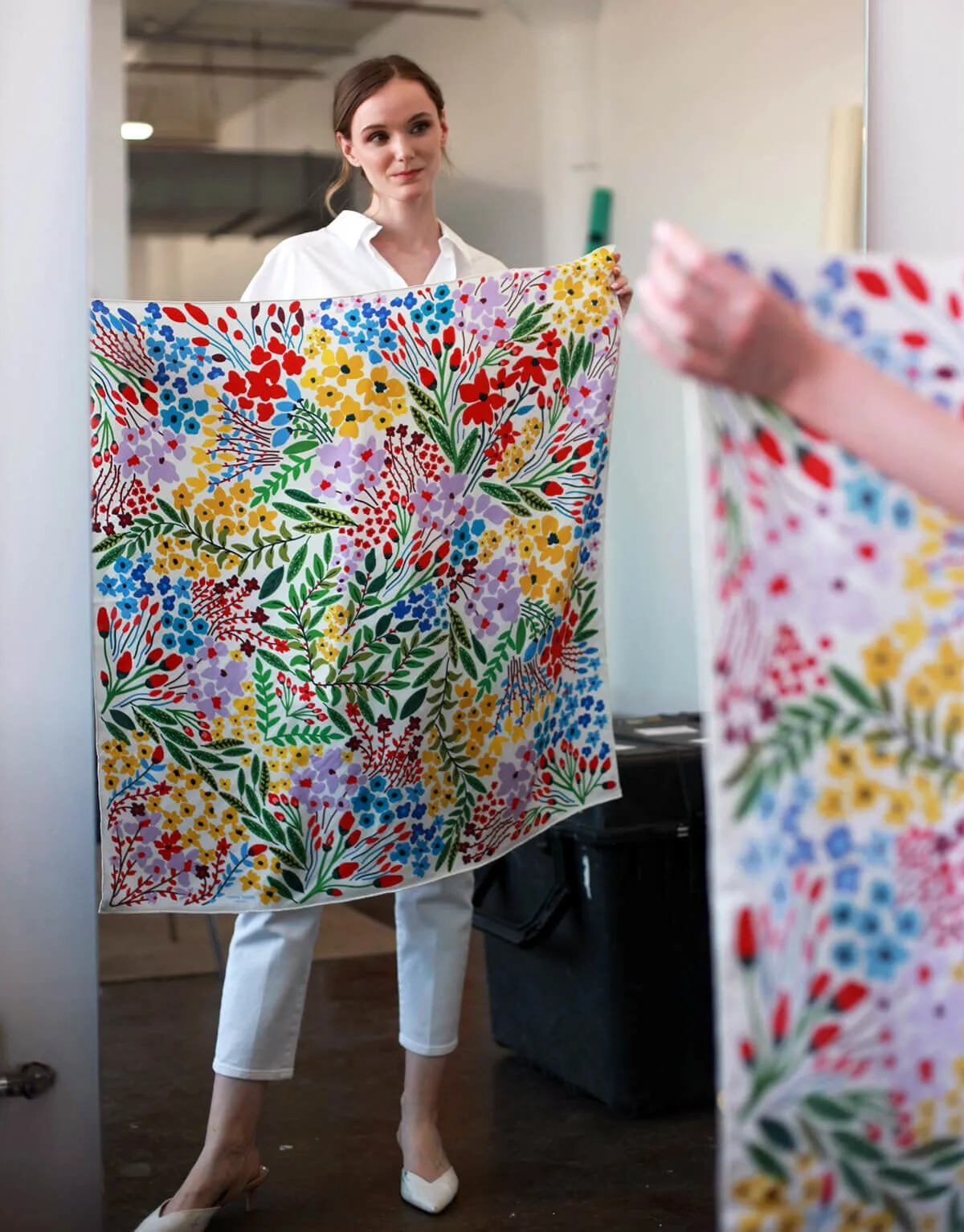 Silk Scarf Of Blooms