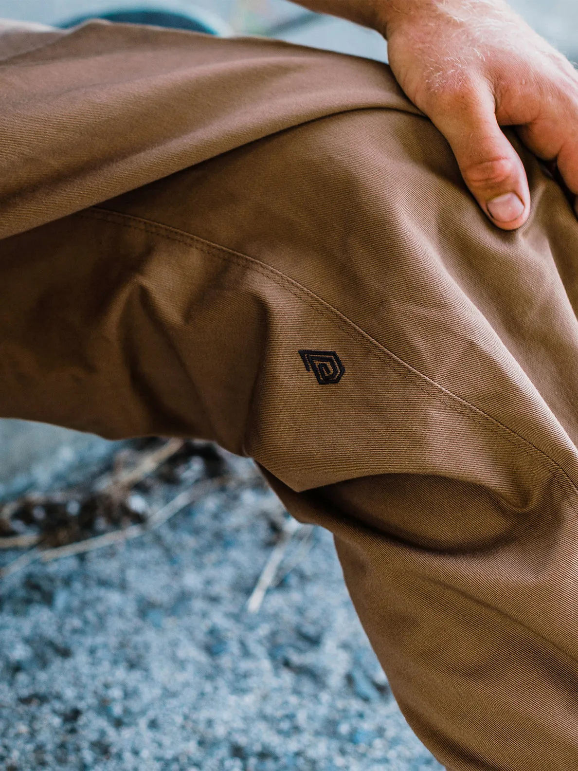 Skate Vitals Simon B Elastic Waist Pant - Dusty Brown