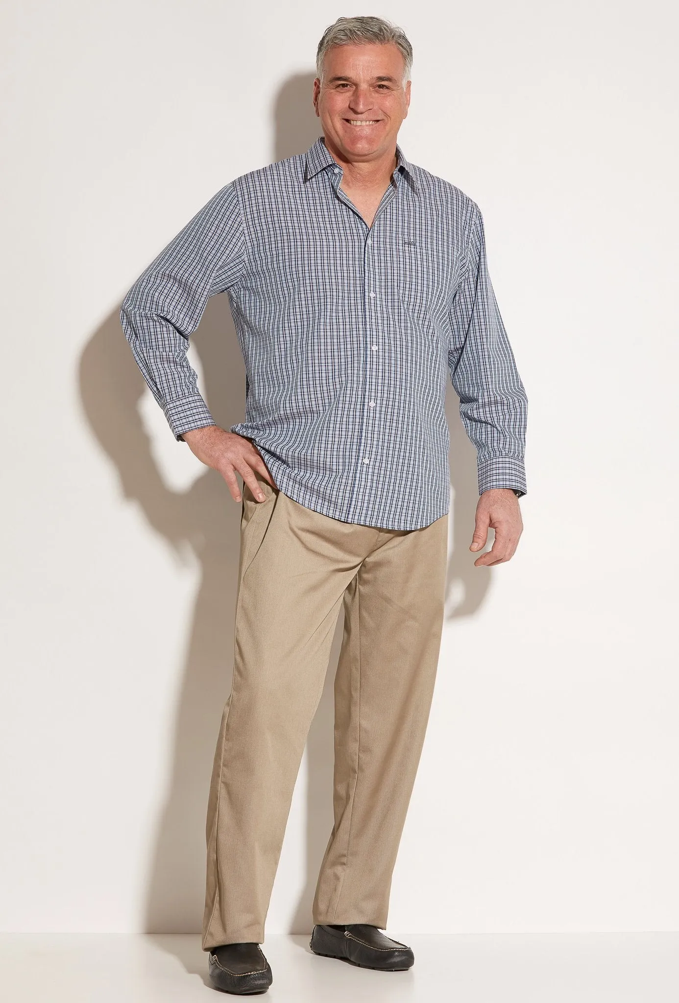 Sport Shirt for Men - Blue | Atlantis | Adaptive Clothing by Ovidis