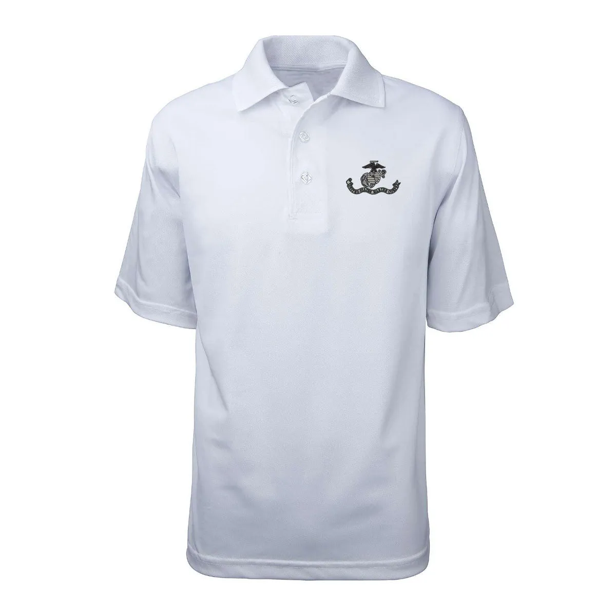 Subdued USMC Flag Performance Polo Shirt