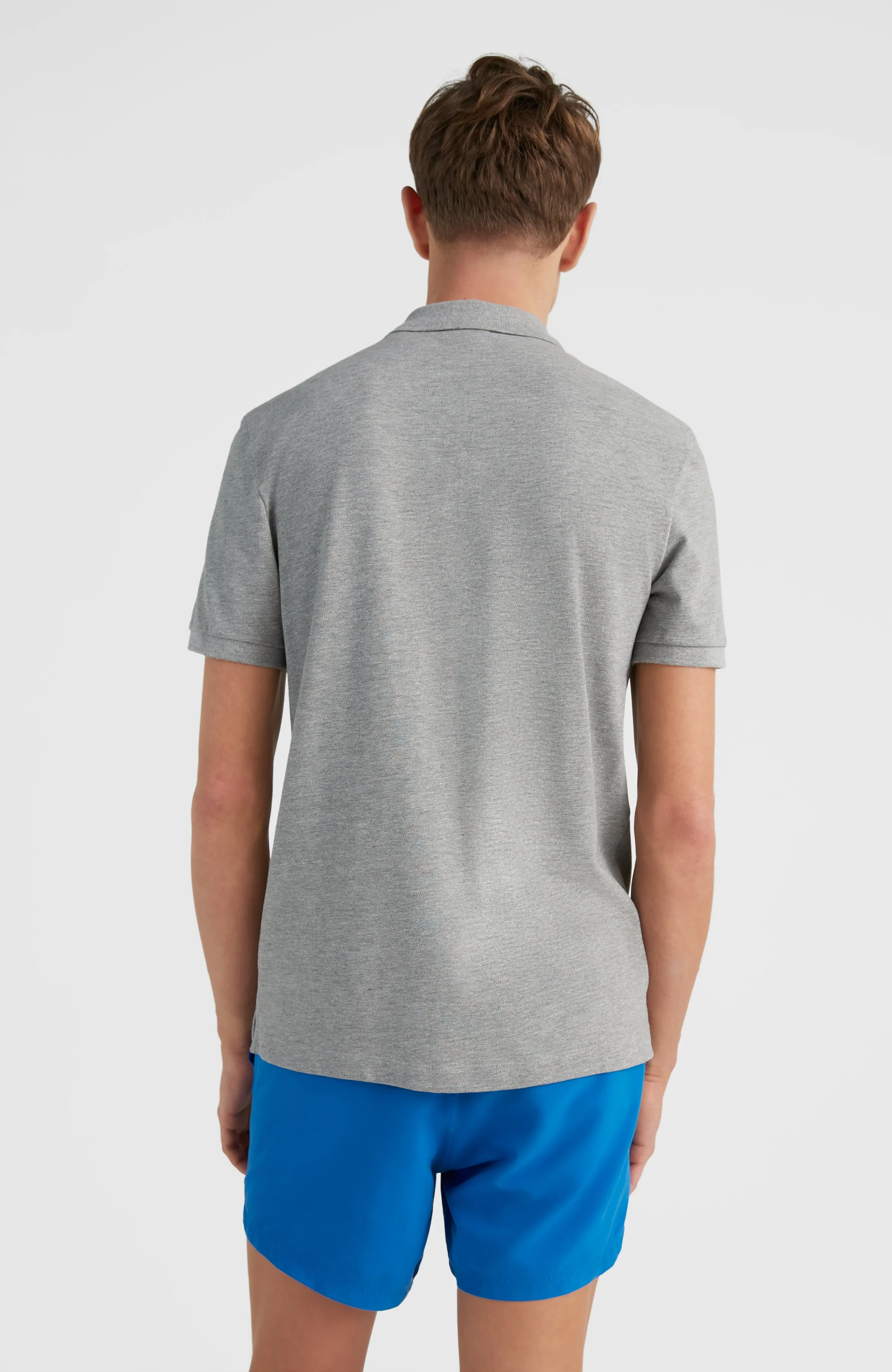 Surf State Polo Shirt | Silver Melee