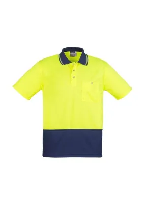 SYZMIK Unisex Hi Vis Basic Spliced Polo - Short Sleeve ZH231