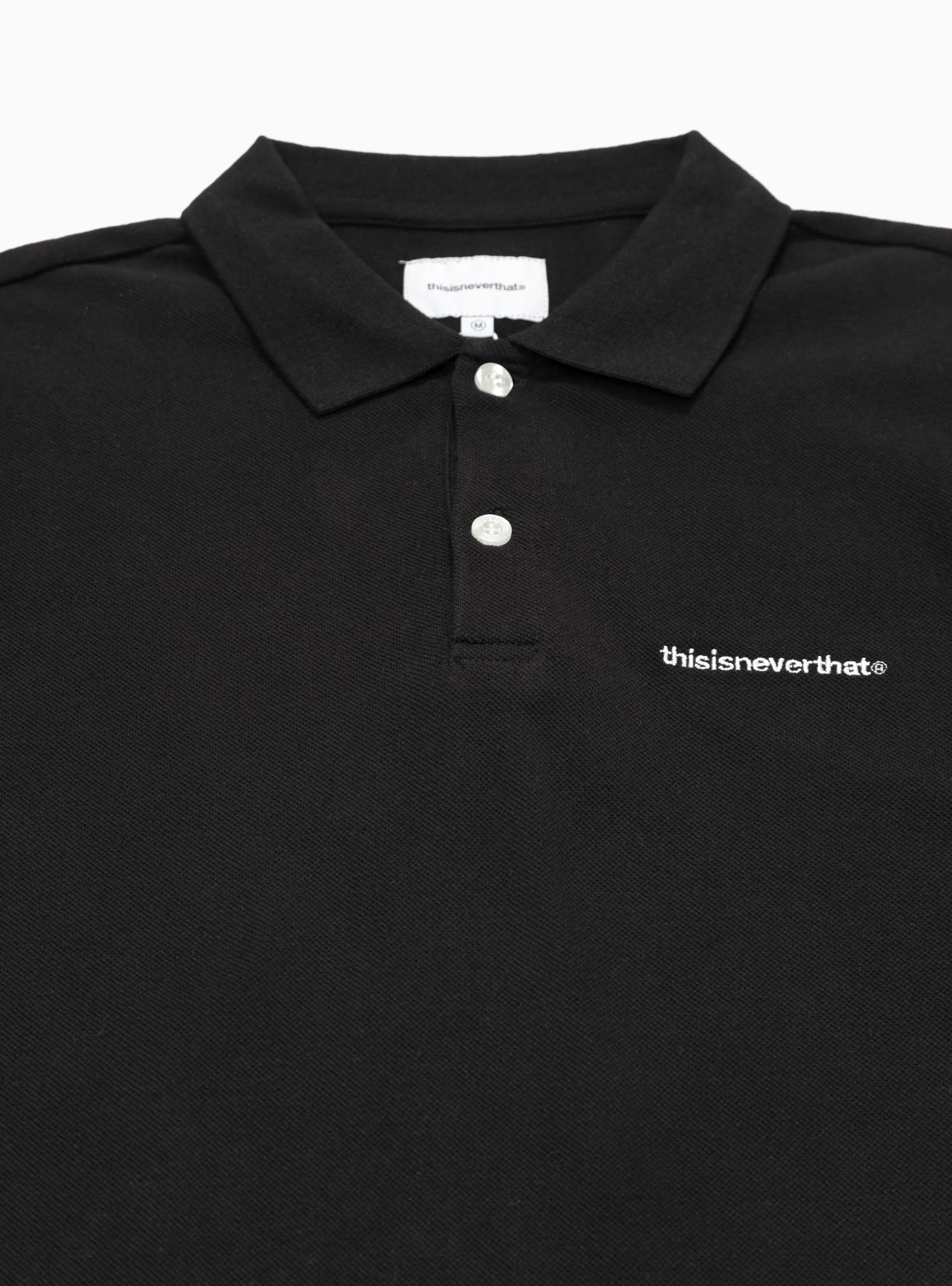 T-Logo Jersey Polo Shirt Black