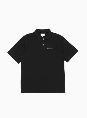 T-Logo Jersey Polo Shirt Black