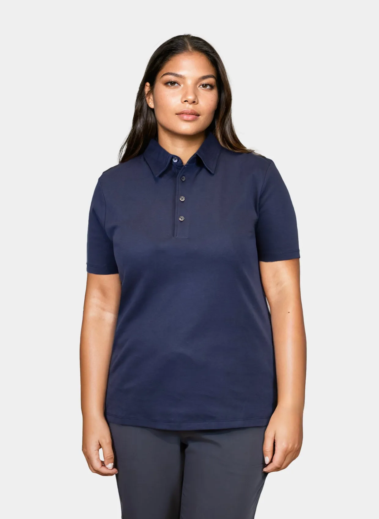 Tee Jays Pima Cotton Unisex Polo Shirt - Navy