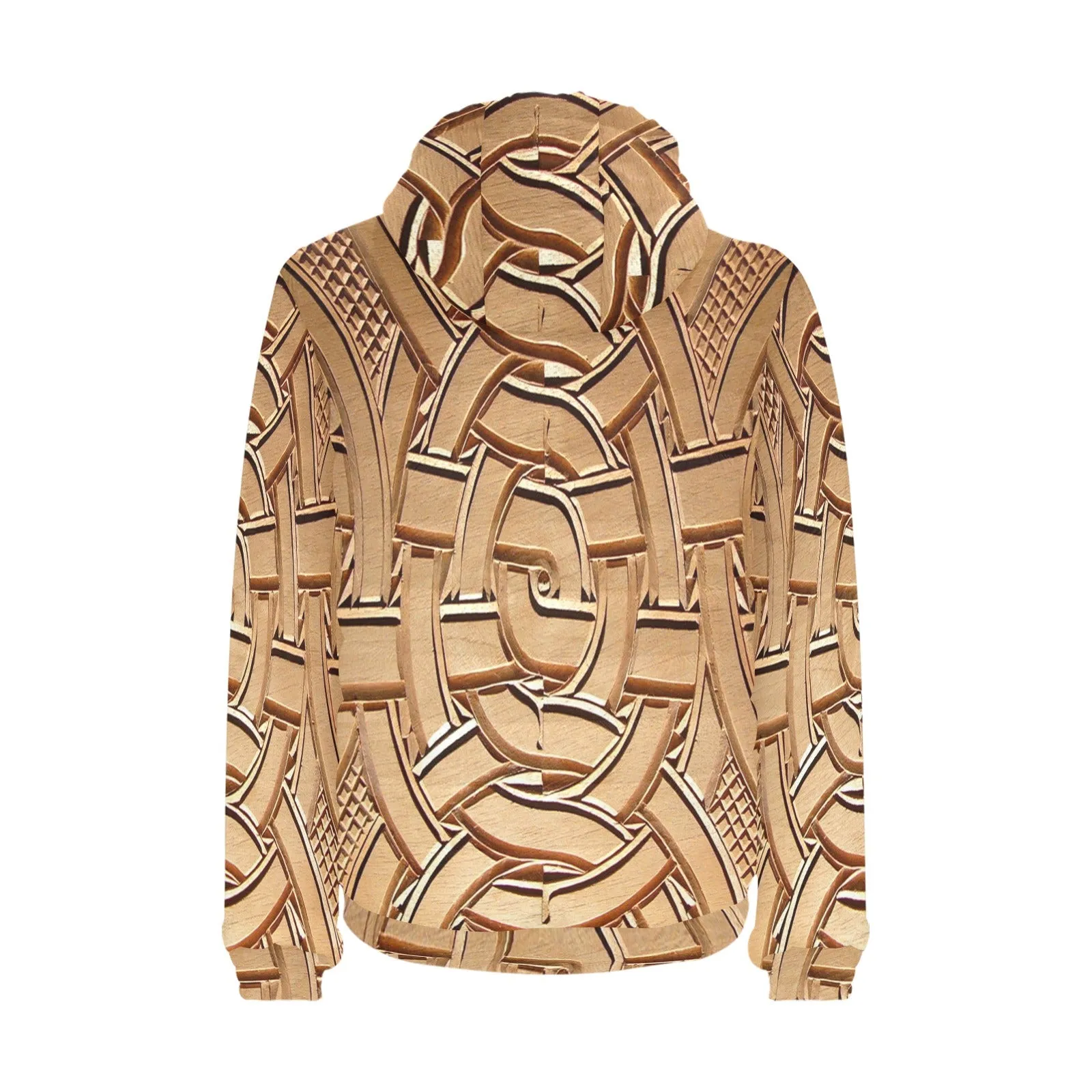 TEMBE ART WOODED PADDED HOODIE Men's Padded Hooded Jacket