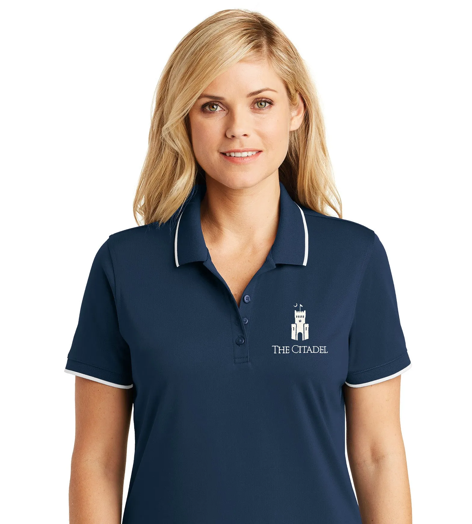 The Citadel, Barracks Ladies UV Micro-Mesh Tipped Polo