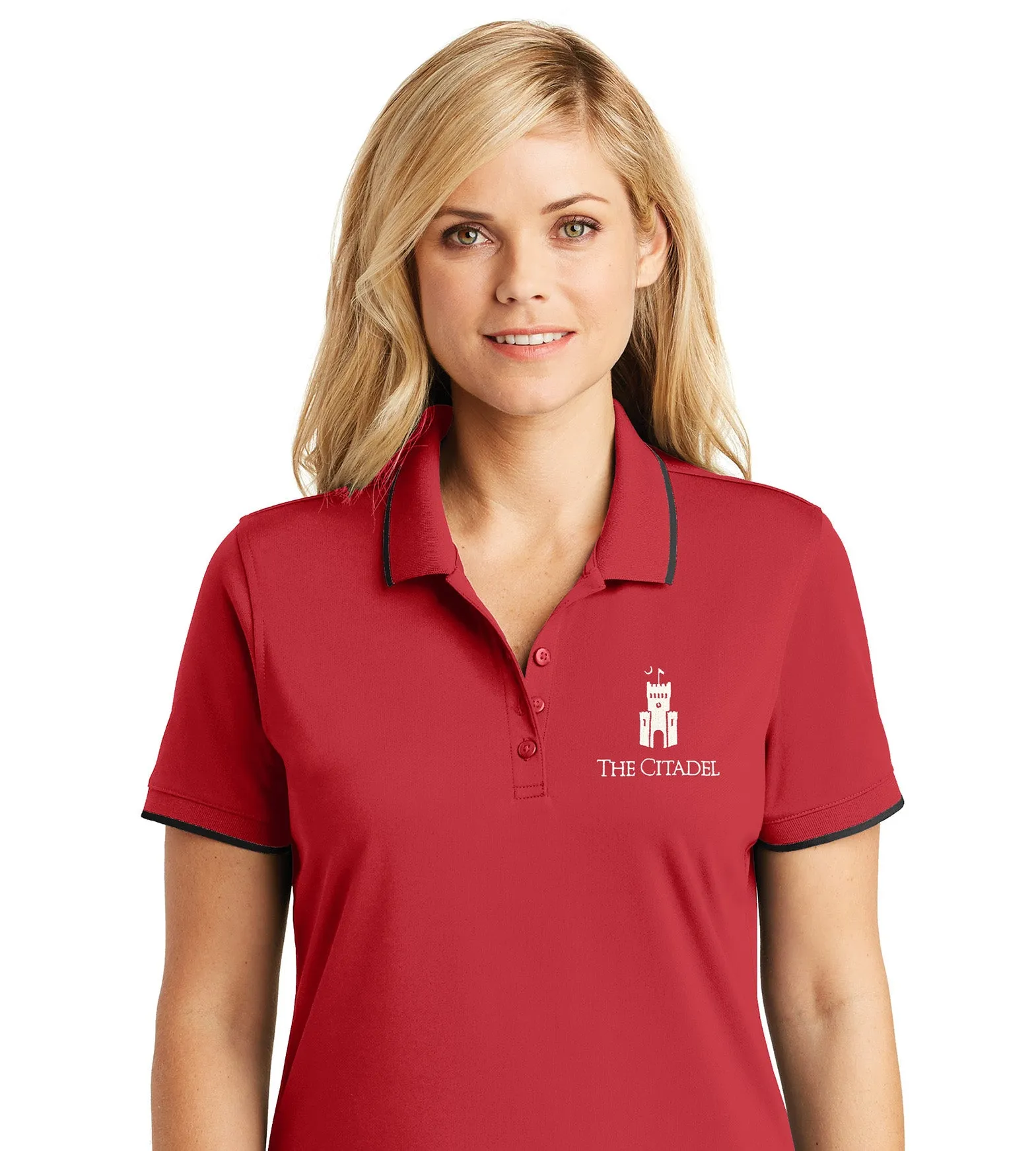 The Citadel, Barracks Ladies UV Micro-Mesh Tipped Polo