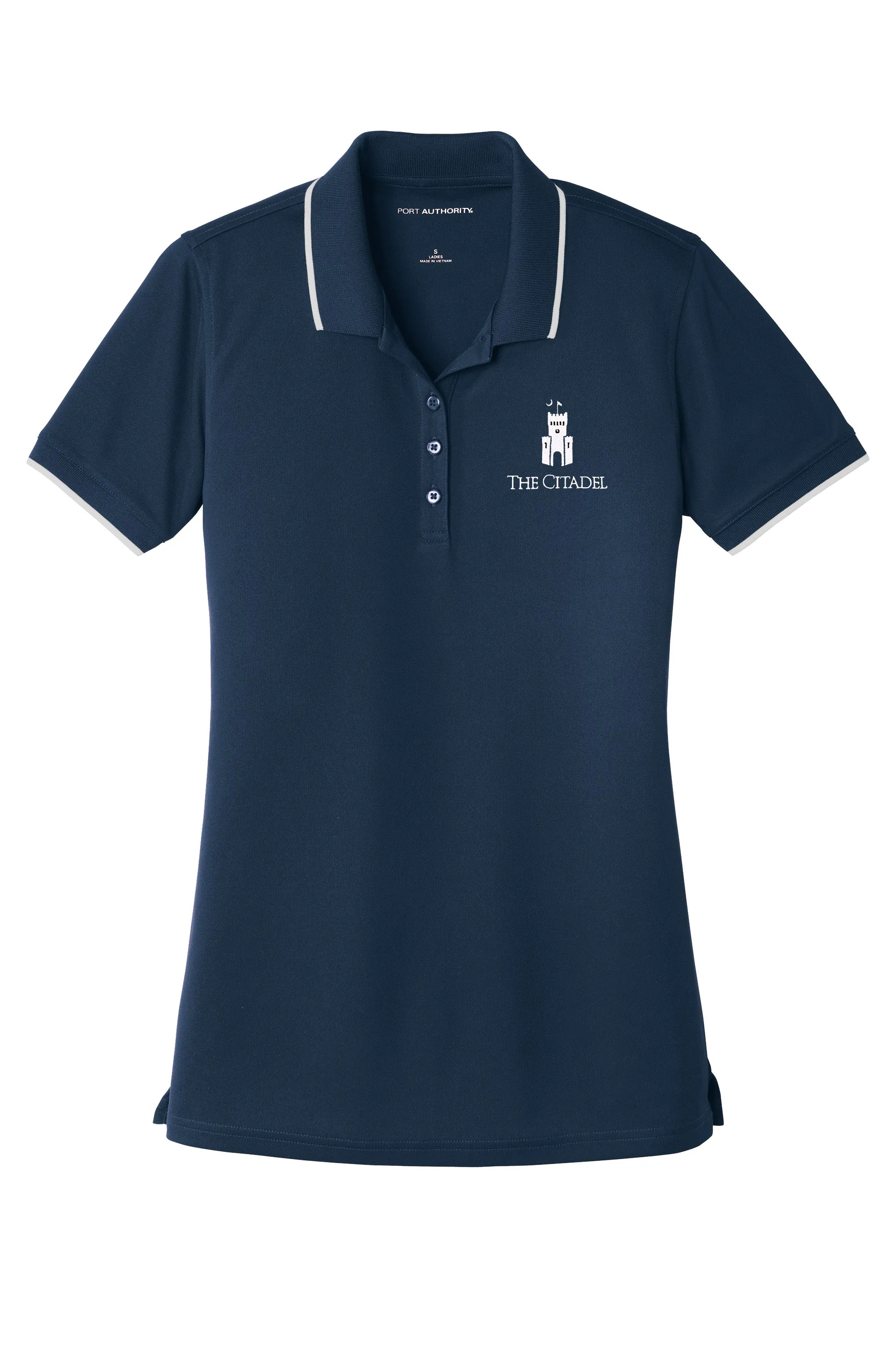The Citadel, Barracks Ladies UV Micro-Mesh Tipped Polo