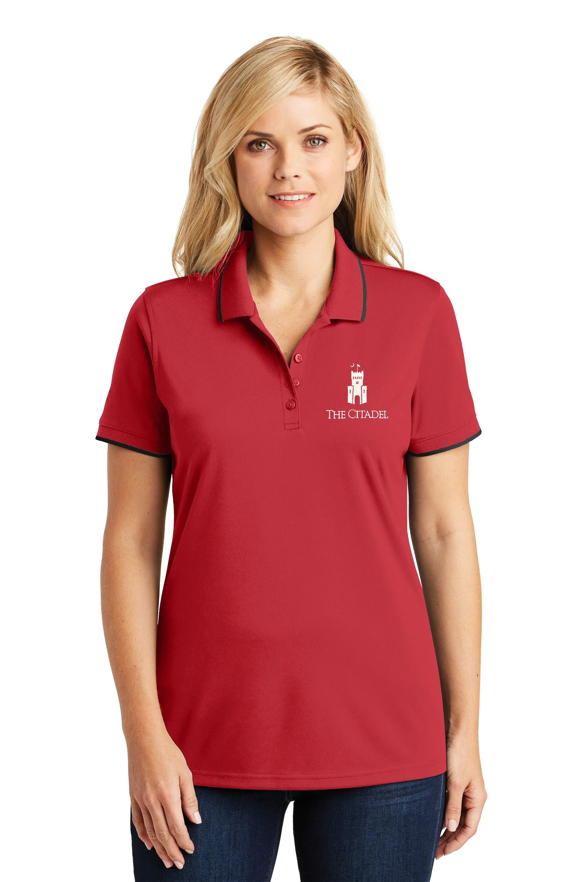 The Citadel, Barracks Ladies UV Micro-Mesh Tipped Polo