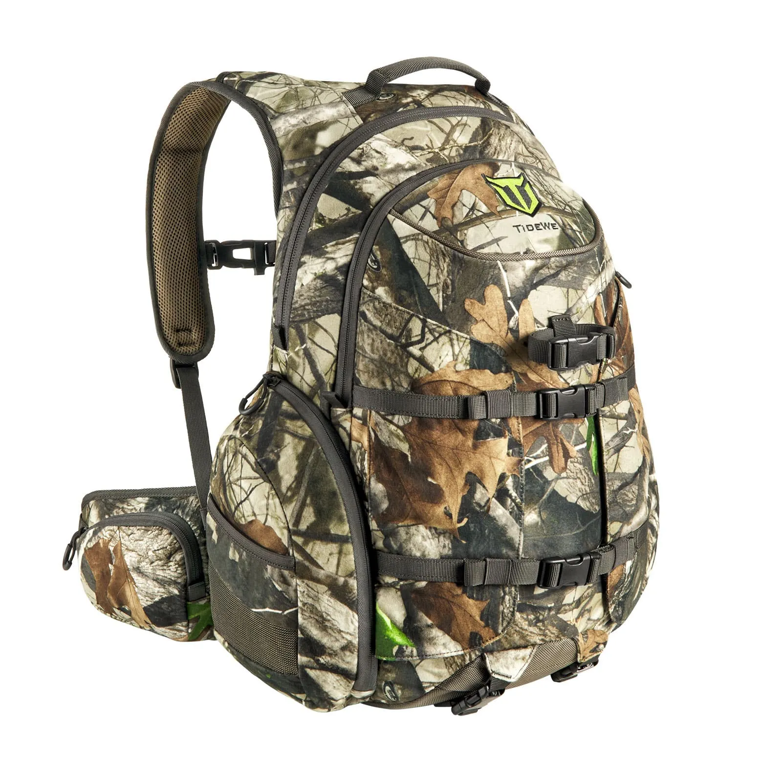 TideWe Hunting Backpack Waterproof Camo Hunting Pack with Rain Cover