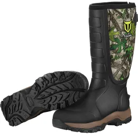 TIDEWE Hunting Boots Snake Proof for men, Waterproof Insulated Warm Rubber Boots with Steel Shank, 5mm Neoprene Warm Durable Lightweight Outdoor Boots, Durable Work Boots for Farming Gardening Fishing