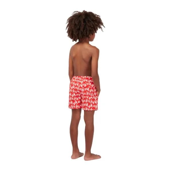 TOM & TEDDY - Boy's Shorts  (Red & White Turtles)