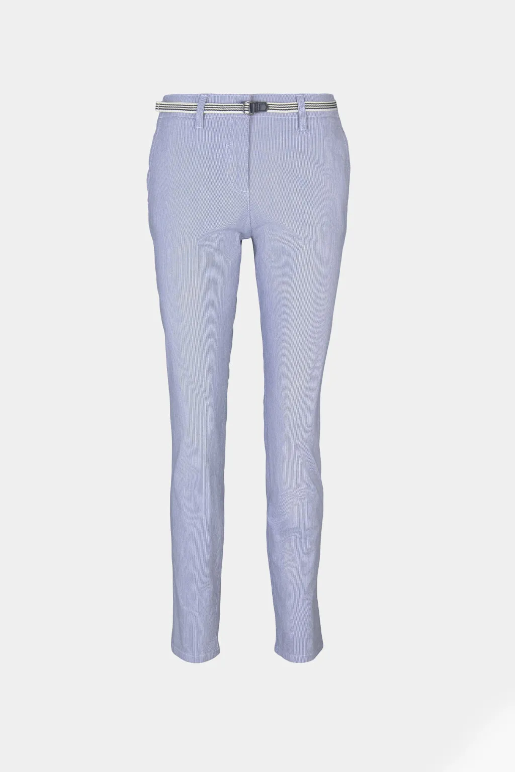 Tom Tailor - Chino Trousers With Fabric Belt, Organic Cotton