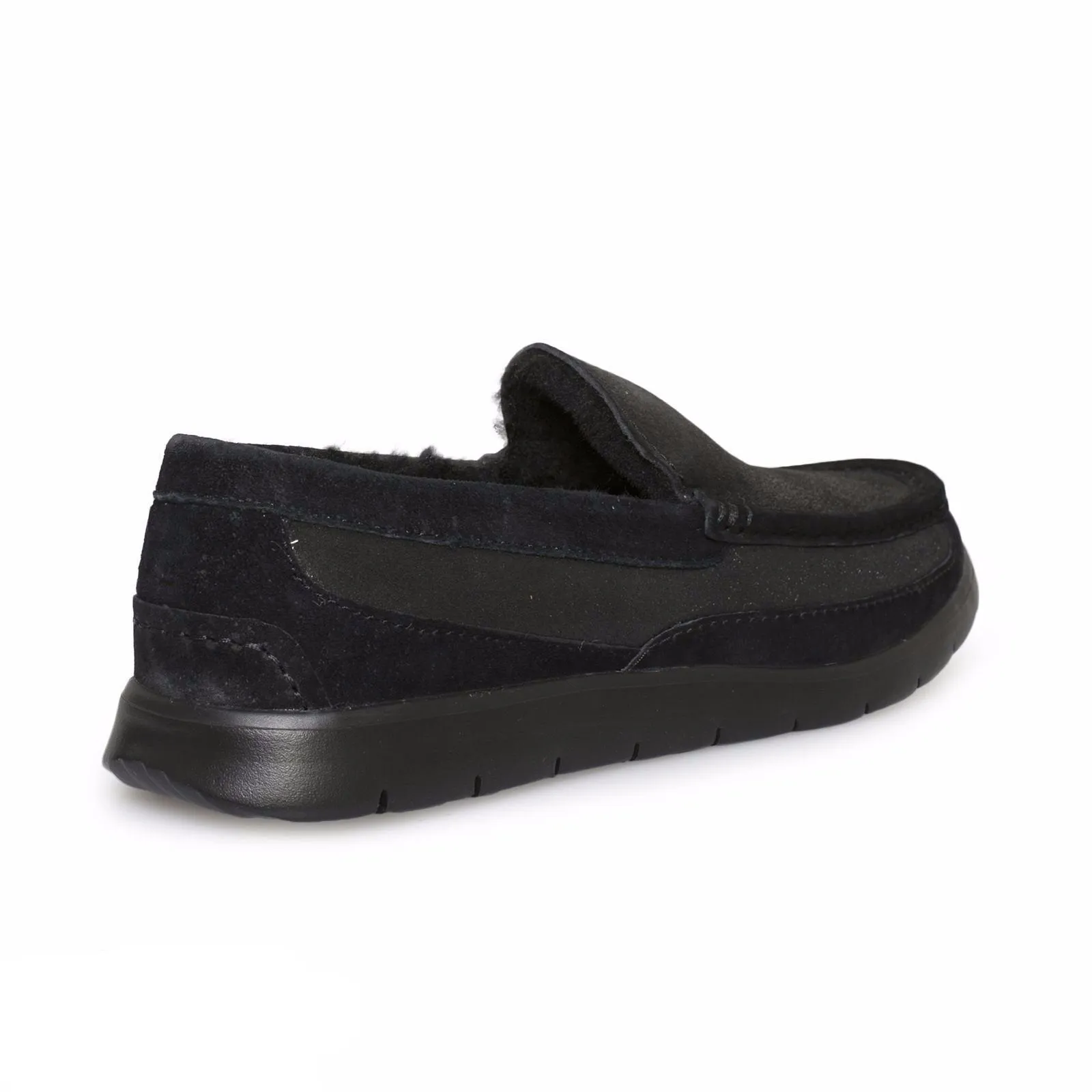 UGG Fascot Bomber Jacket Black Slippers