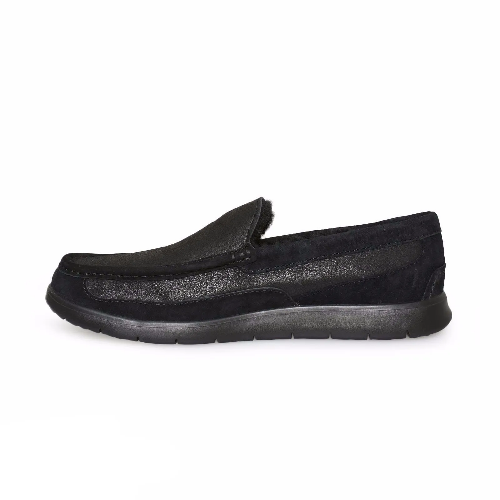 UGG Fascot Bomber Jacket Black Slippers