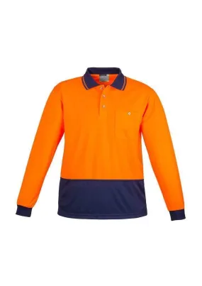 Unisex Hi Vis Basic Spliced Polo - Long Sleeve ZH232
