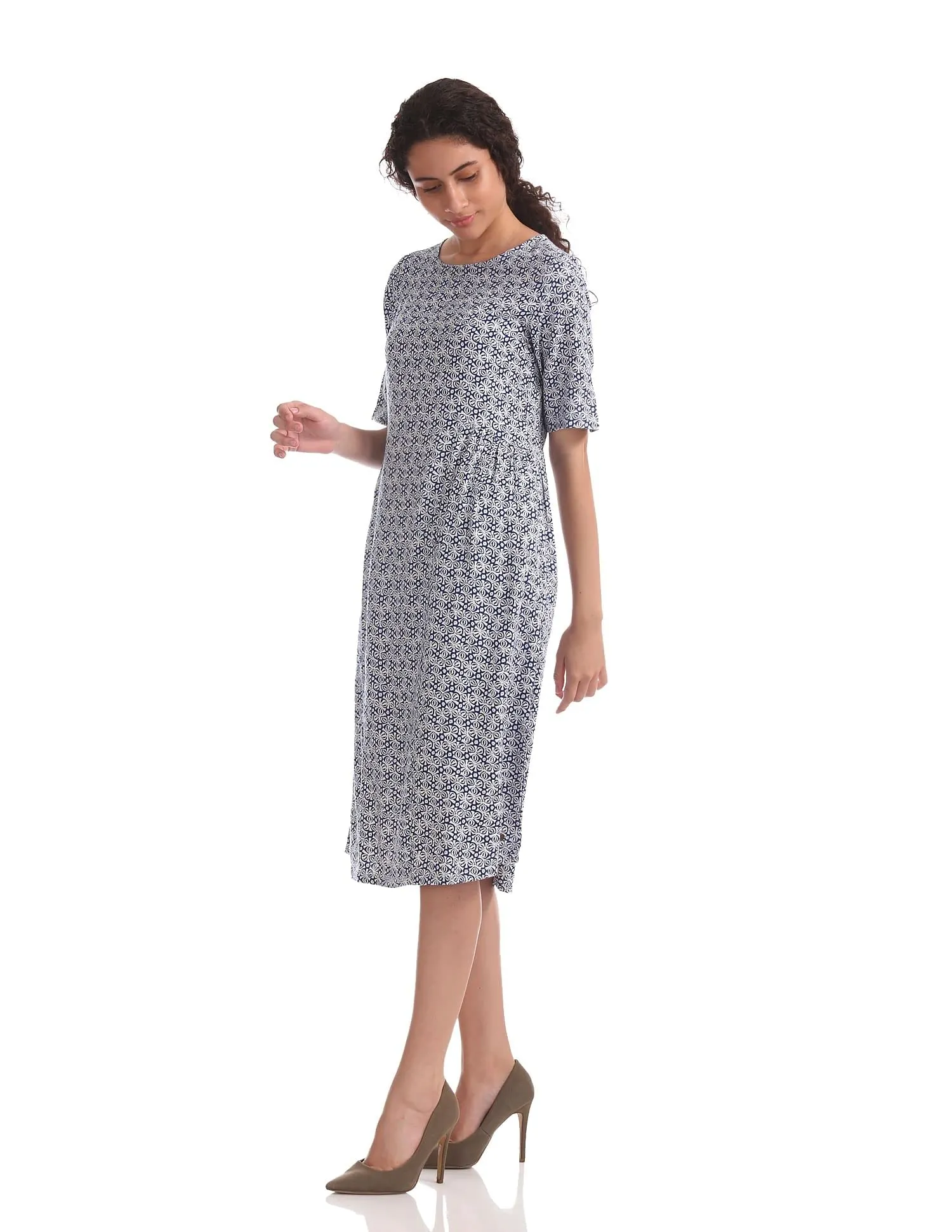 US Polo Association Women's Modal A-Line Maxi Dress (UWDR0726_Dark Blue_X-Small Hs)