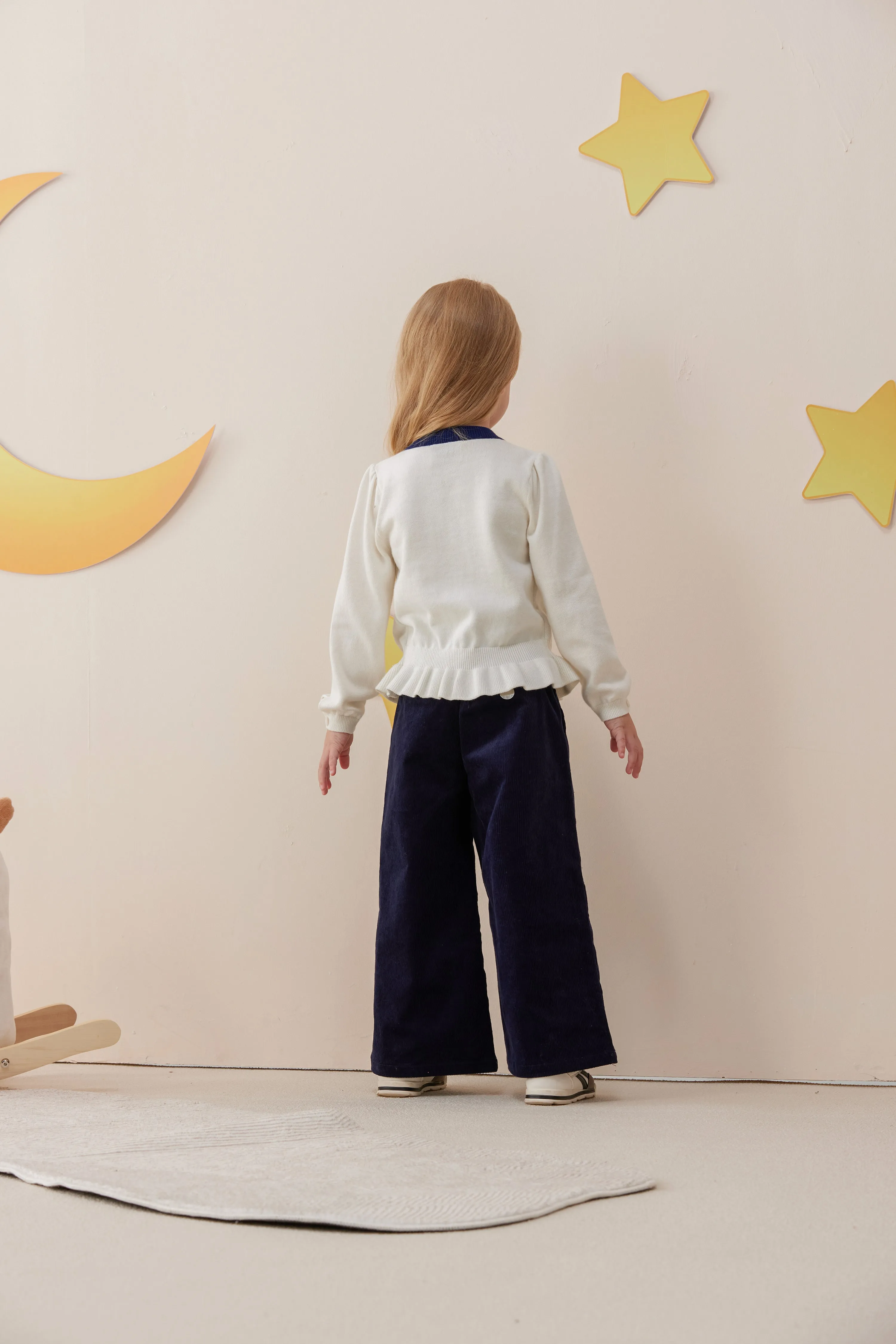Vauva x Le Petit Prince - Girls Embroidered Corduroy Pants