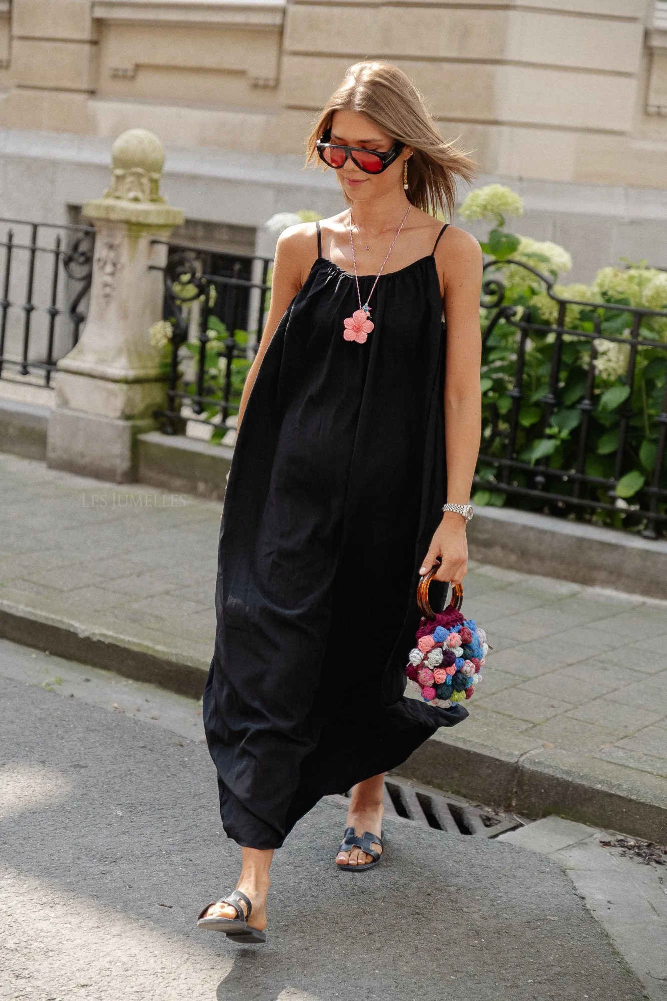VIKanna strap long dress black
