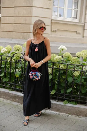 VIKanna strap long dress black