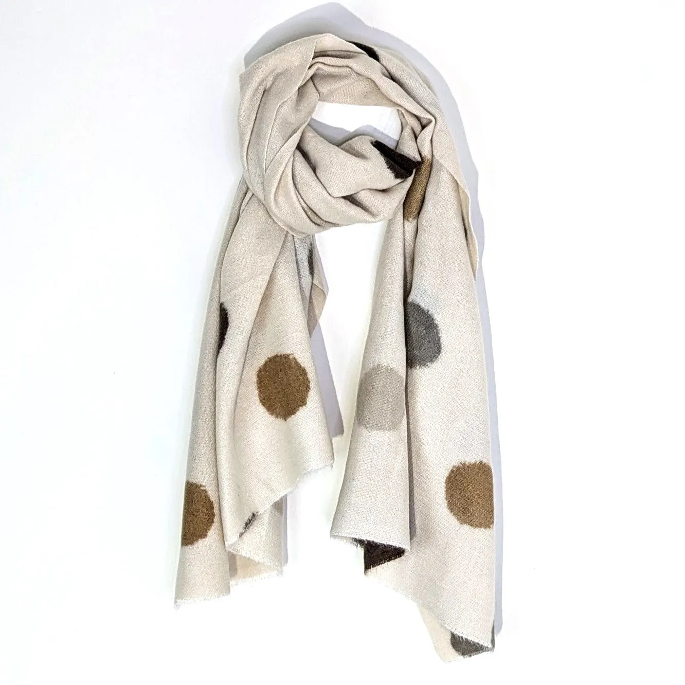 Warm subtle dot design scarf