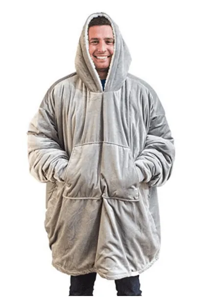 Women Oversized Clothing Hoodie Blanket Sweatshirt With Sleeves