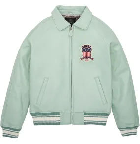 Womens Avirex Icon Seafoam Leather Jacket