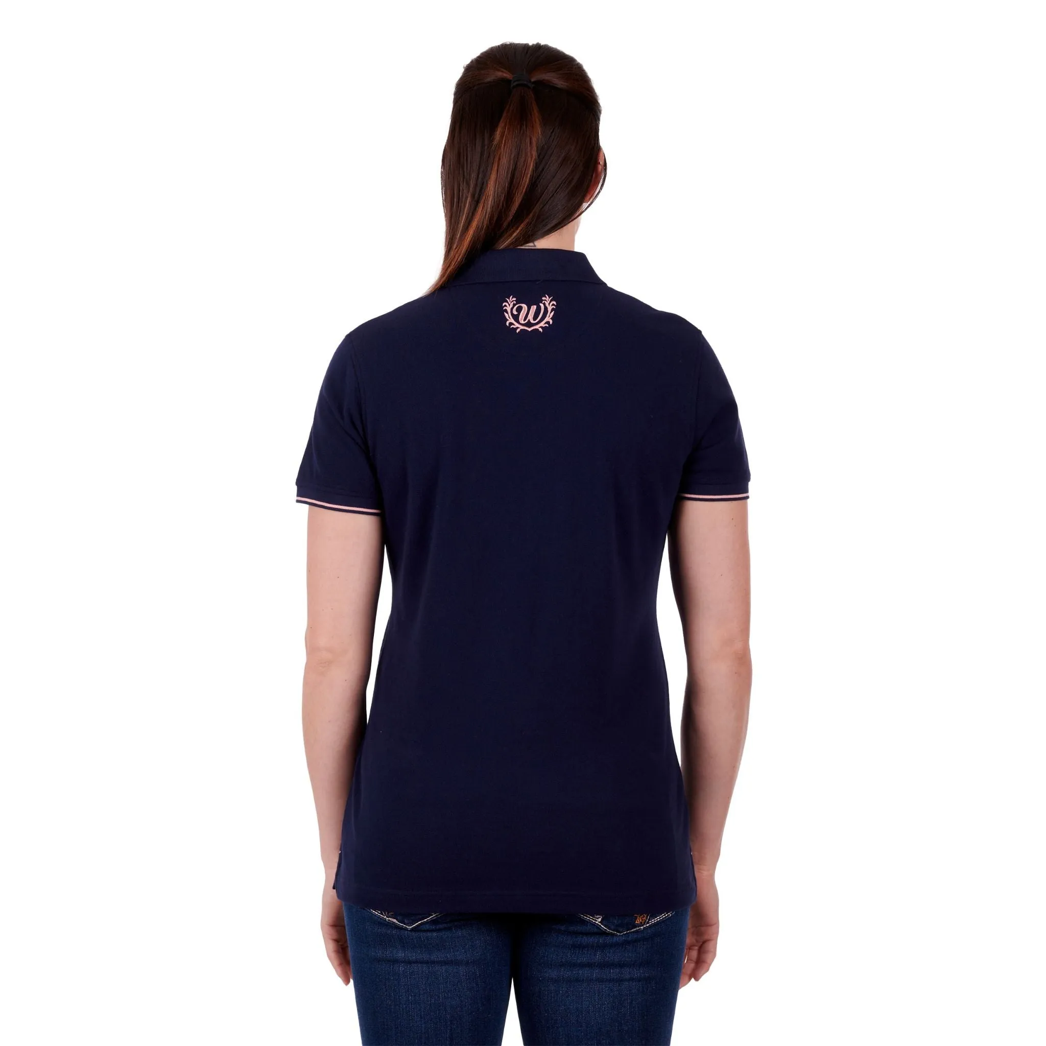 Wrangler Womens Carlyn Short Sleeve Polo Shirt