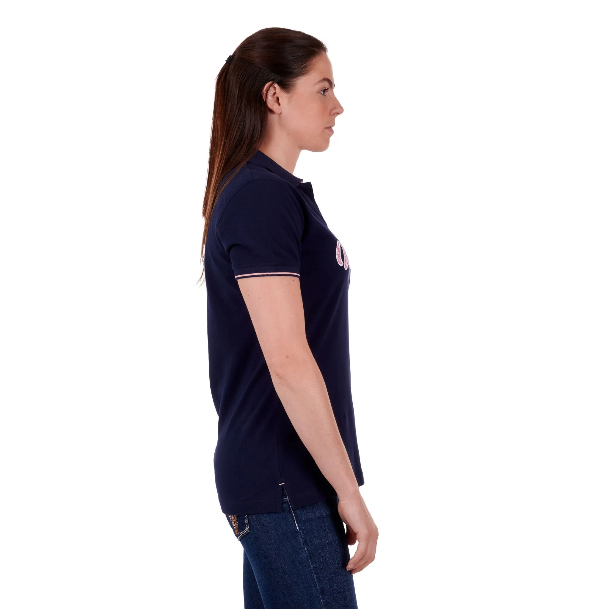 Wrangler Womens Carlyn Short Sleeve Polo Shirt